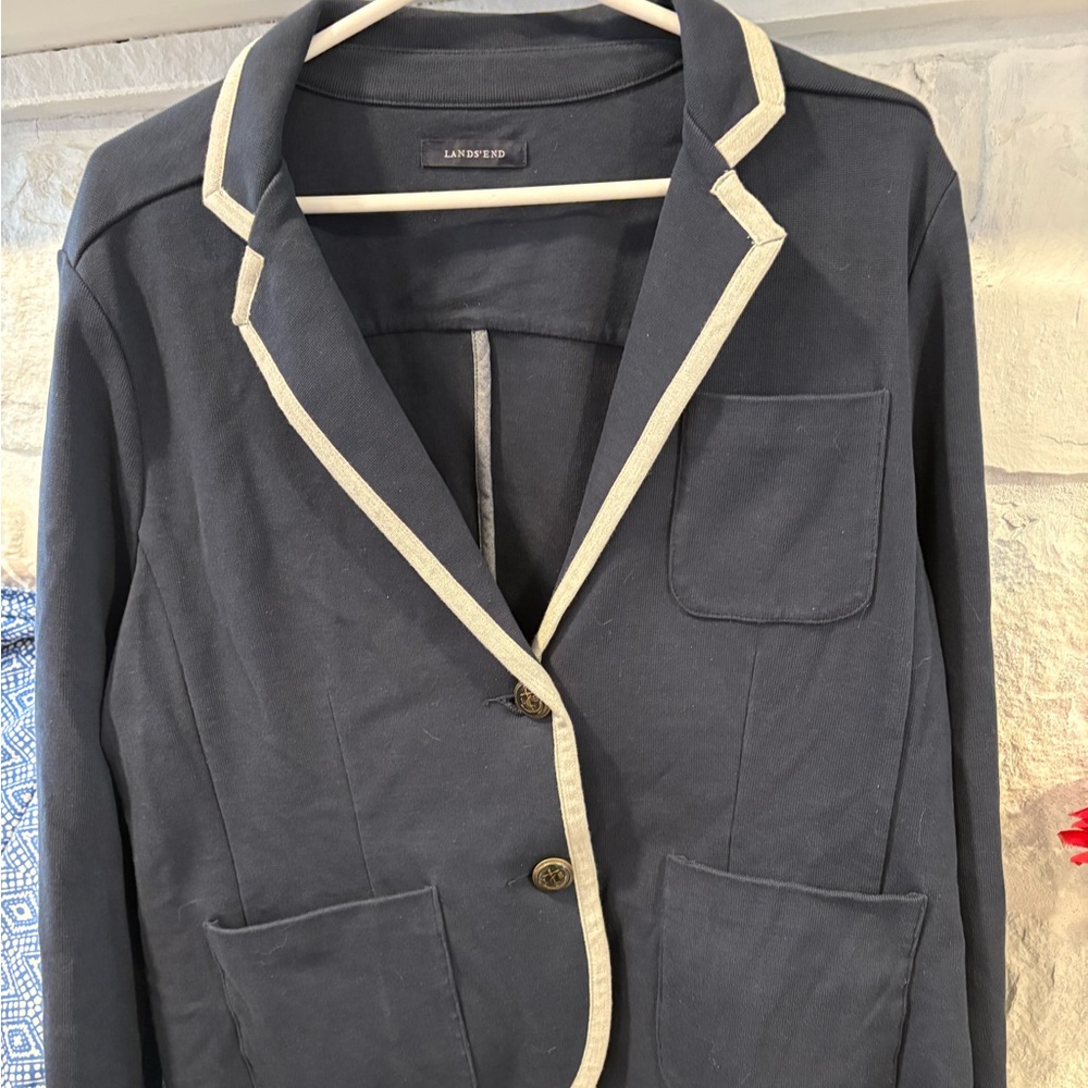 Land's End Size 12 Navy Blazer
